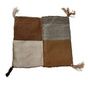 Authentic Peruvian handwoven inner mesa cloth handmade by Andean artisans, used to wrap and protect sacred medicine bundles, crystals, and ceremonial tools.