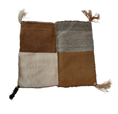Authentic Peruvian handwoven inner mesa cloth handmade by Andean artisans, used to wrap and protect sacred medicine bundles, crystals, and ceremonial tools.