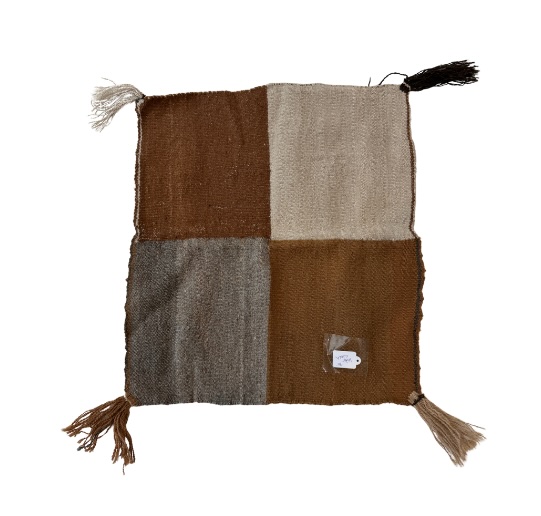 Authentic Peruvian handwoven inner mesa cloth handmade by Andean artisans, used to wrap and protect sacred medicine bundles, crystals, and ceremonial tools.